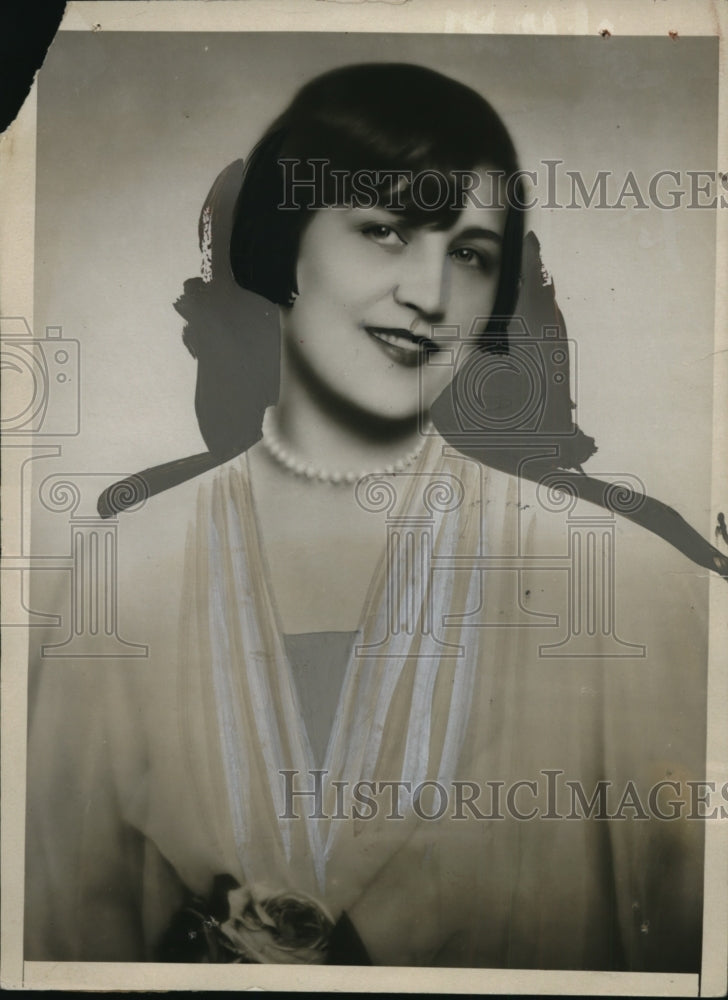 1926 Press Photo Mme. Vertes of Paris, Wife of Hungarian Painter Vertes
