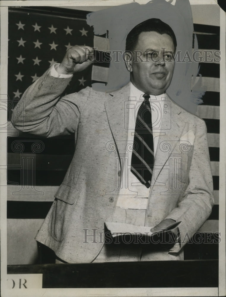 1935 Press Photo George H Bender at GOP convention in Cleveland Ohio - neo17124