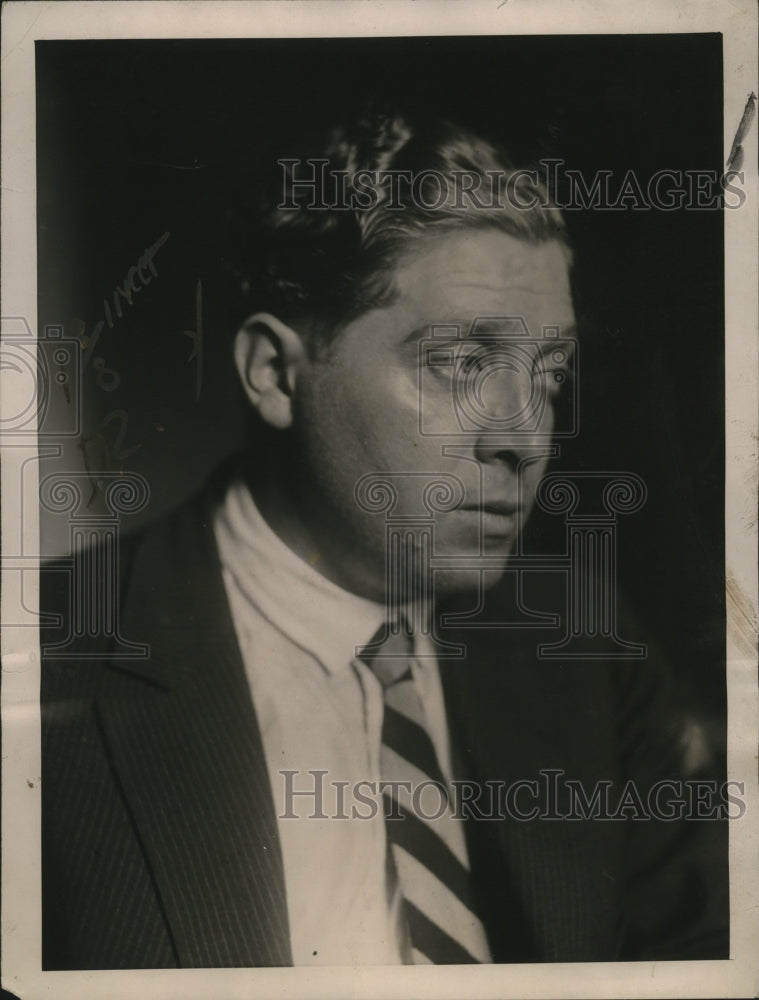 1922 Press Photo George Kline accused of slaying Handsome Jack Bergen
