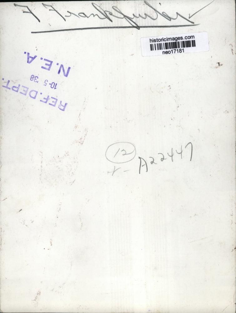 1938 Press Photo F. Frankfurler - neo17181