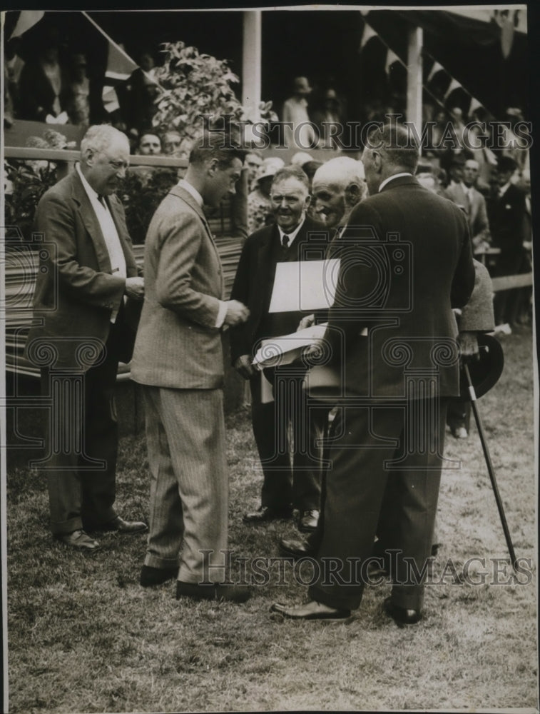 Load image into Gallery viewer, 1928 Press Photo Prince of Wales Attends Diamond Jubilee Ag Show Tunbridge Wells
