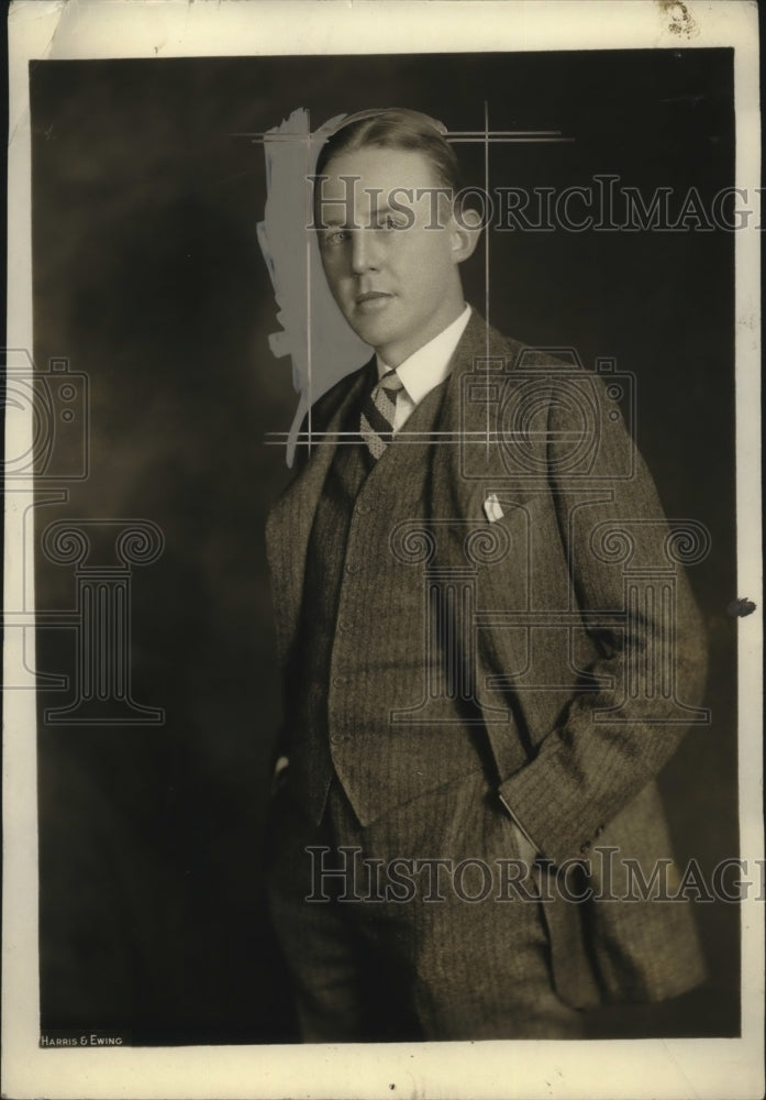 1924 Press Photo Wood Weonend Jr. Son of Grl L. Wood - neo17494