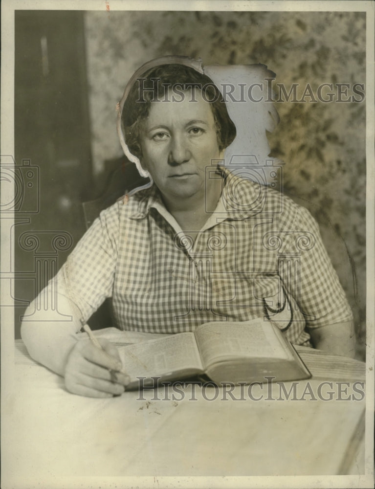1927 Press Photo Evangelist Mrs. Philip Reiner, Widow of Bob Fitzsimmons