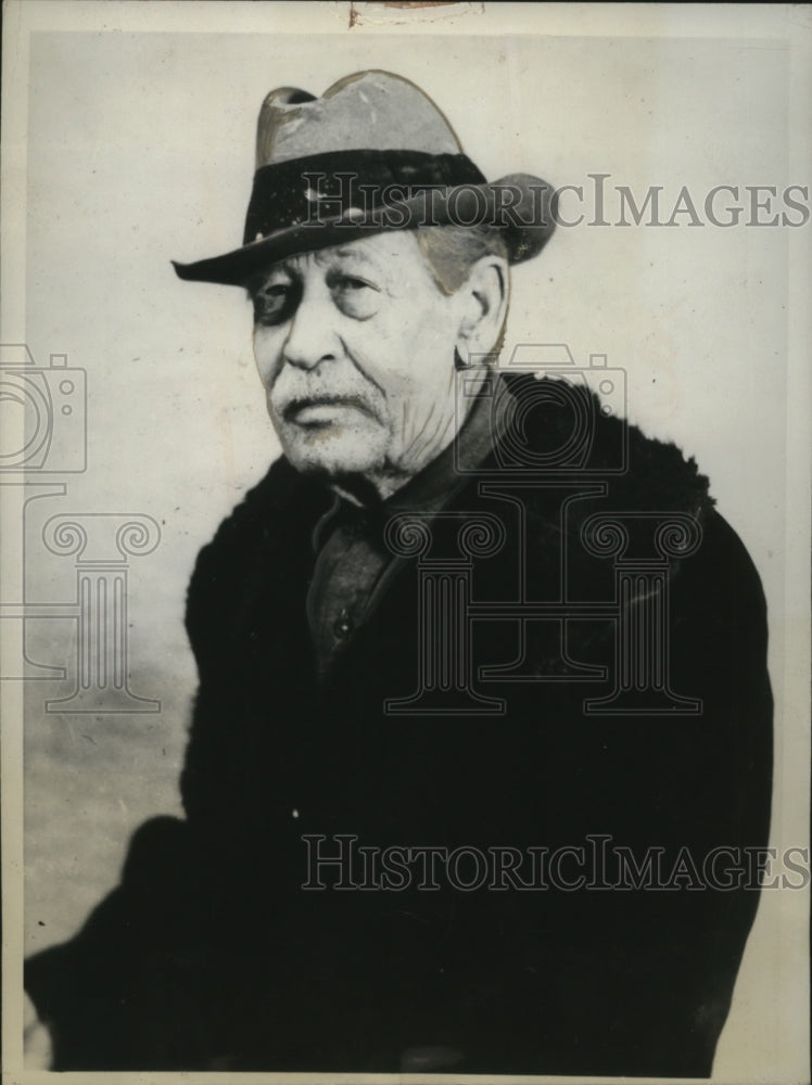 1937 Press Photo George Tryon, Townsend Pension Plan Test Subject - neo17584