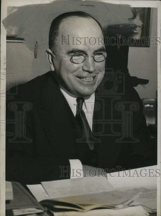 1938 Press Photo Dr. G. Bromley Oxman, Bishop Threatened by Elizabeth Dilling
