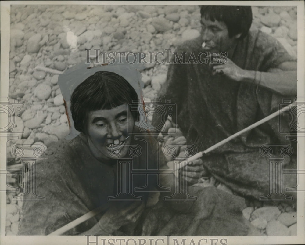 1941 Press Photo Payhaha Mascho Indians of Peru - neo17790