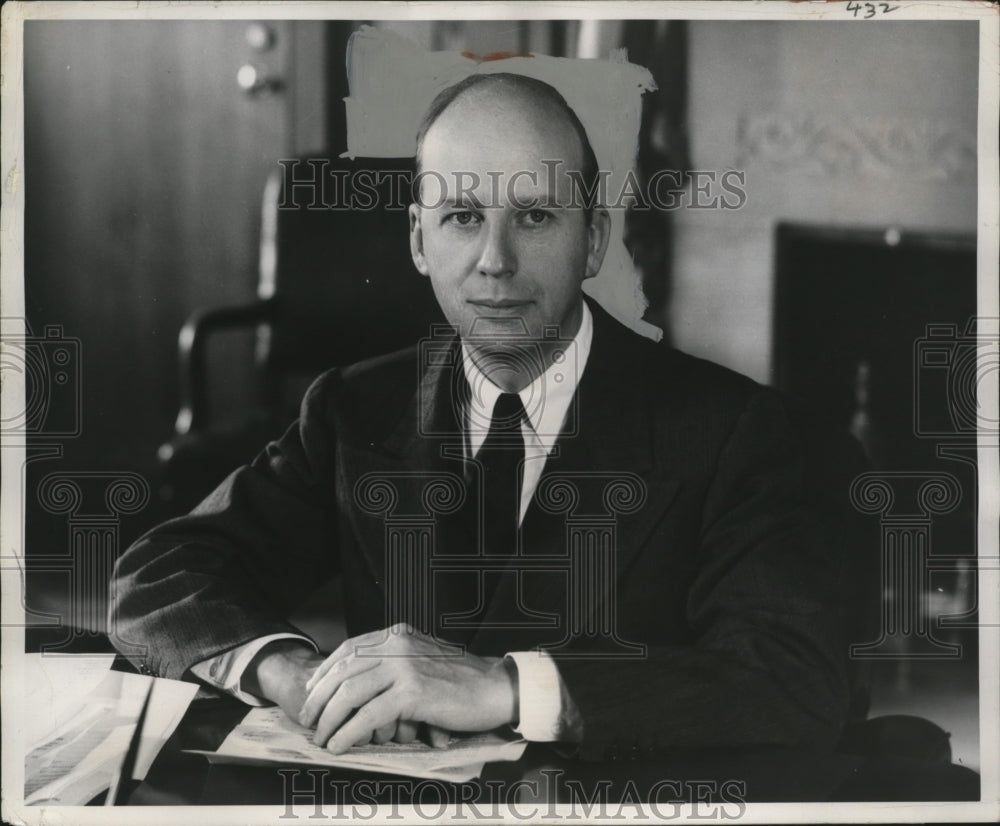 1957 Press Photo Herbert Brownwell, Jr., Attorney General - neo17855