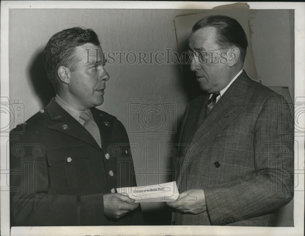 1944 Press Photo Col Paul F Yount Persian gulf Command & Basil OConor