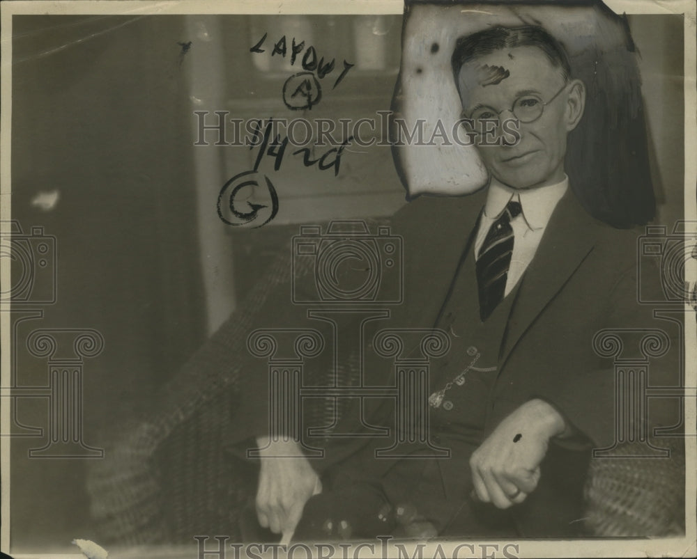 1927 Press Photo ES Fairley Vice President of Ohio Kiwanis Club - neo18083