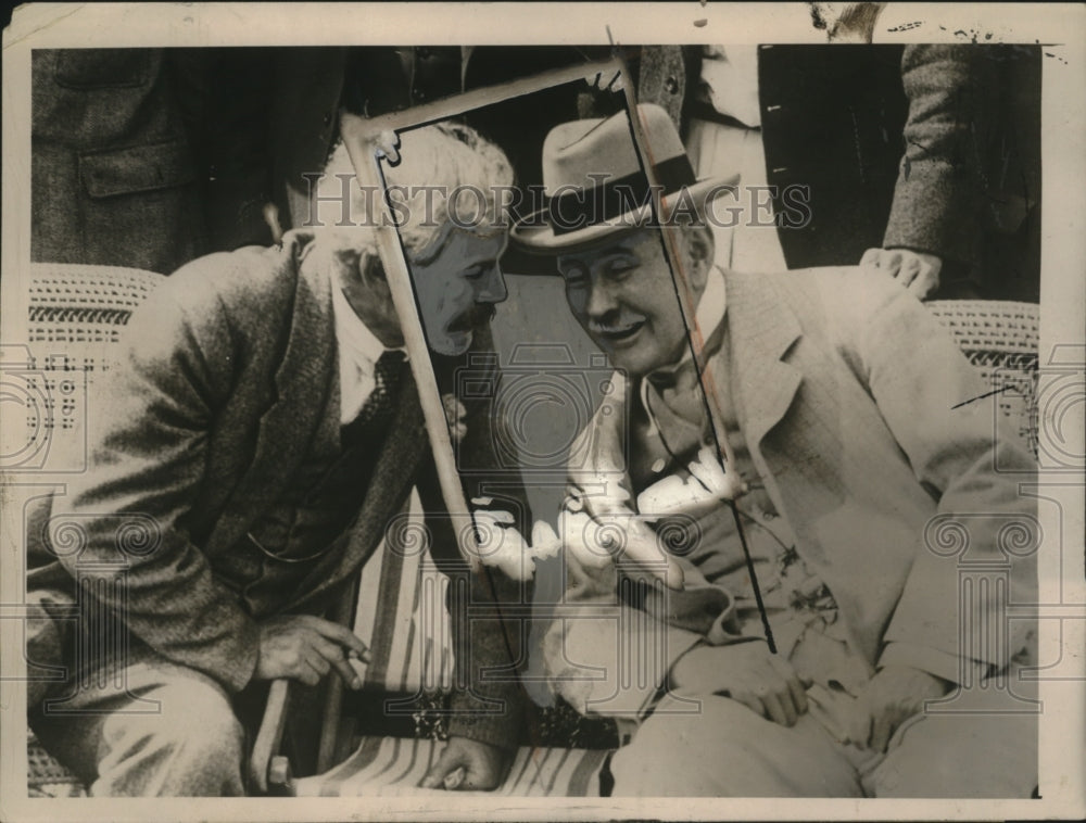 1924 Press Photo Mr. Ramsey MacDonald & Mrs. T.F. O'Conner at Lady Henry's Party