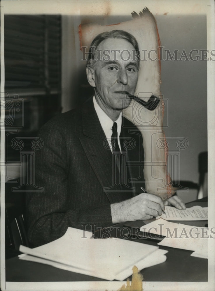 1933 Press Photo Joseph H. Choate, Jr., Federal Alcoholic Control Administration
