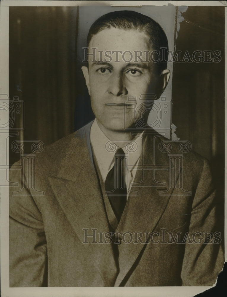 1934 Press Photo WA Harriman in a business suit - neo18727