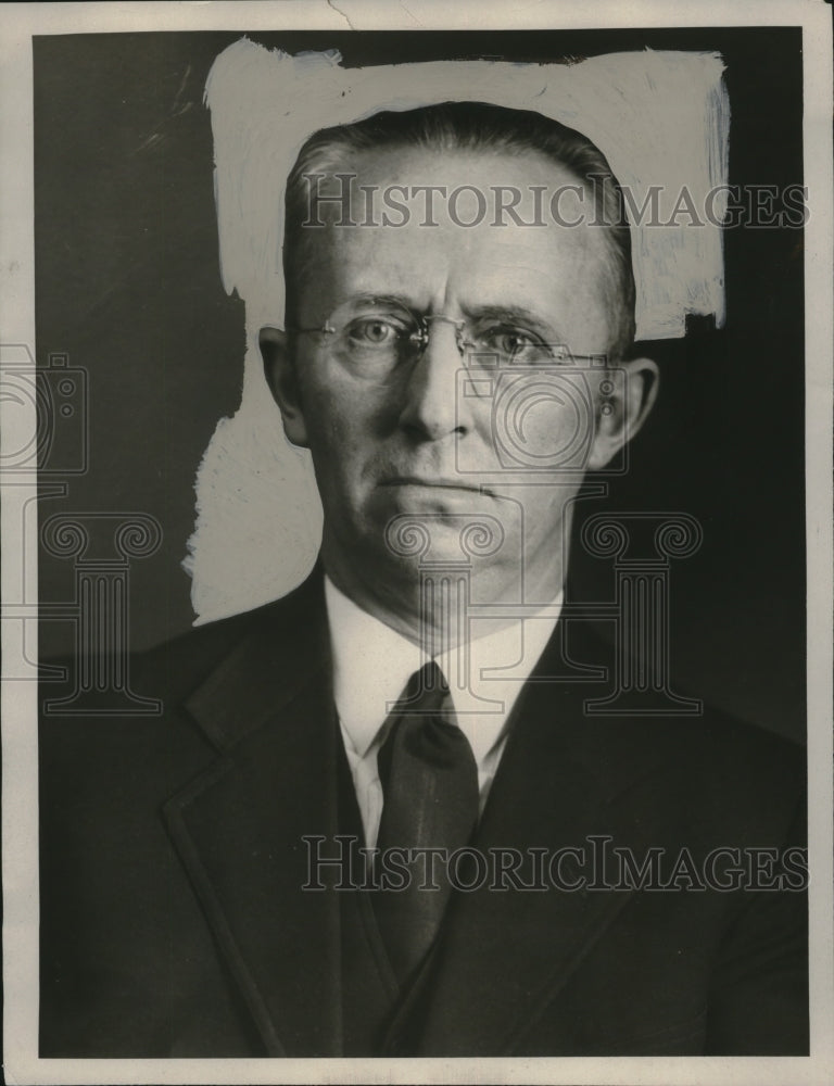 1933 Press Photo Reverend C.S. Hasle of Emmanuel Parish Lutheran Church