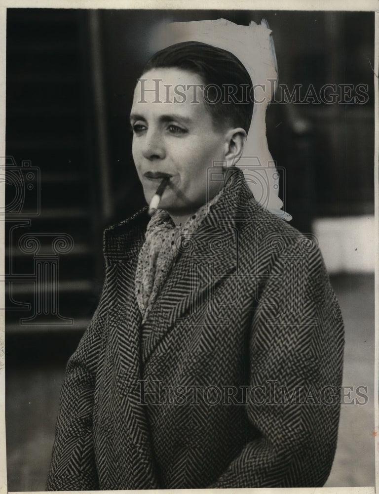 1931 Press Photo Michel Pym noted author of The Power of India arrives NYC