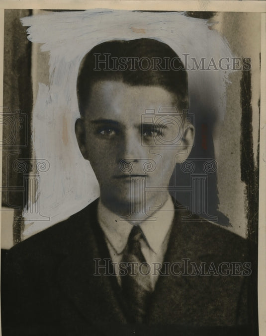 1933 Press Photo Mr Coolidge as young man in a suit - neo19080