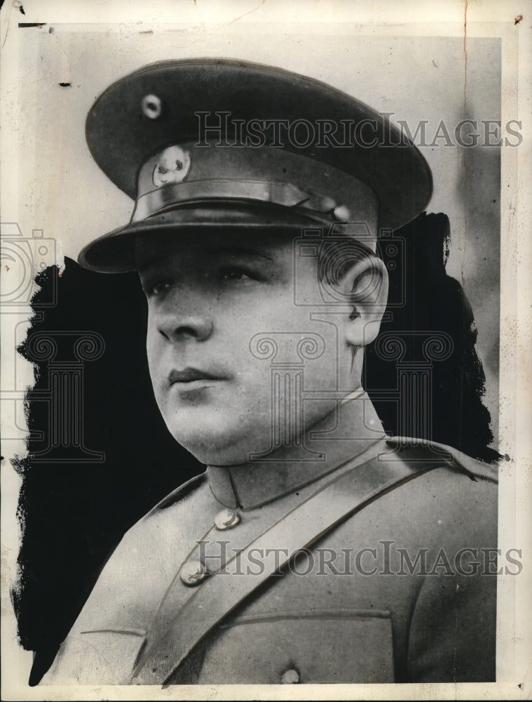 1932 Press Photo Abelarda Rodriguez in a military uniform - neo19190