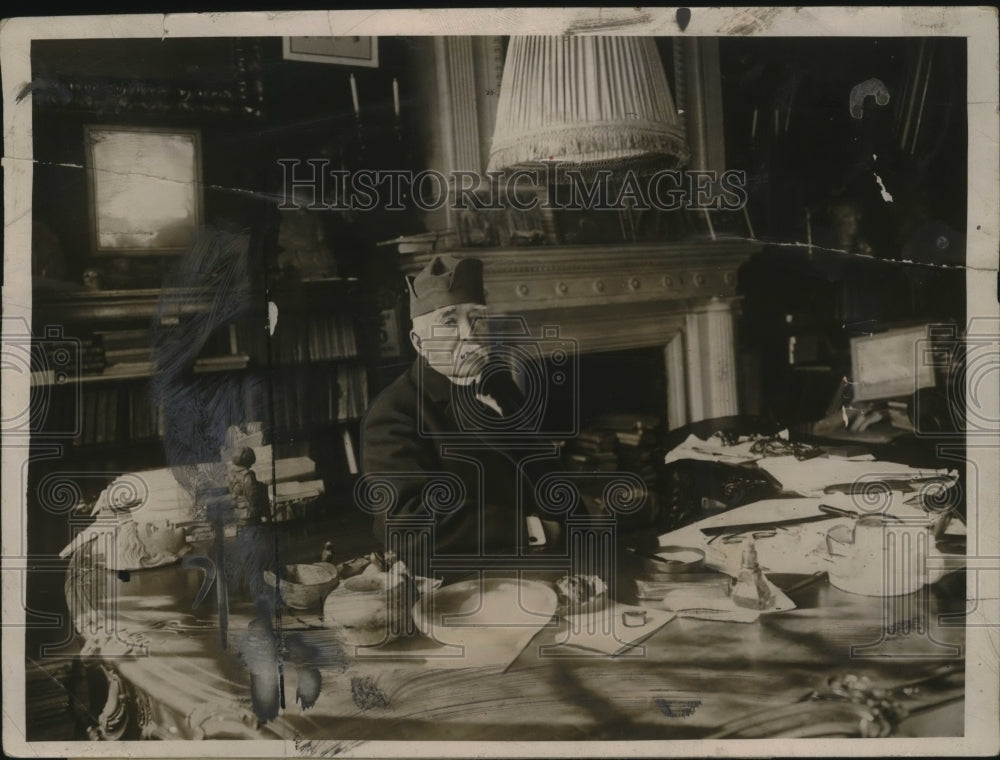 Press Photo M. Georges Clemenceau Prepares Memoirs After Political Retirement- Historic Images