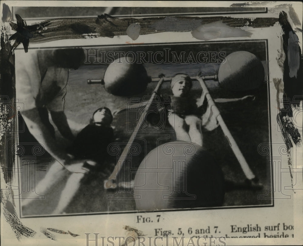 1928 Press Photo Infantile Paralysis Victims Exercising in Water - neo19402