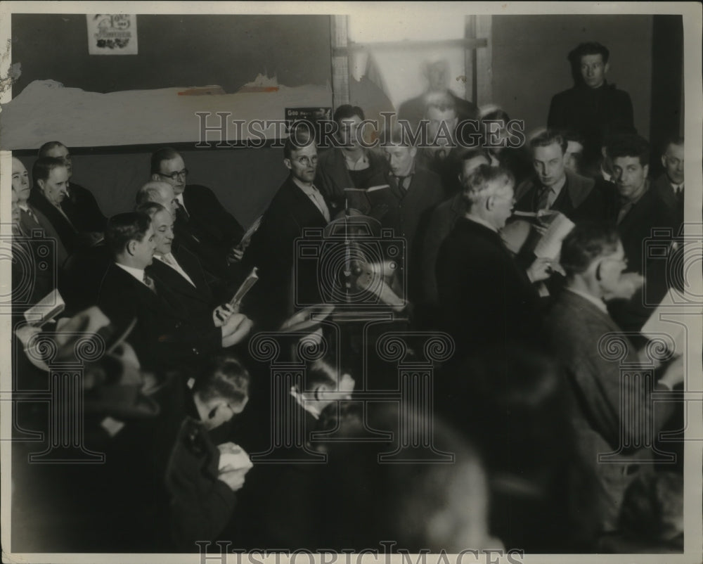 1928 Press Photo Senators at Rossiter PA Pine, Wagner, Goodling & Wheeler