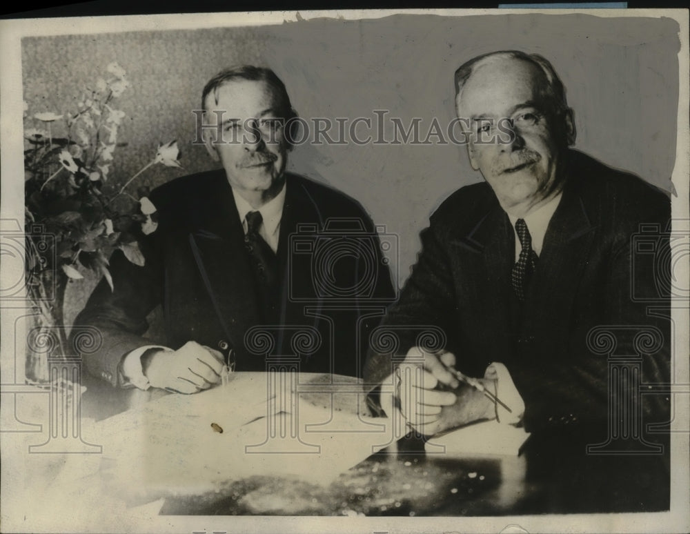 1928 Press Photo Dr. Hubert Work Resigns to James Good of Chicago, Hoover Cmpgn