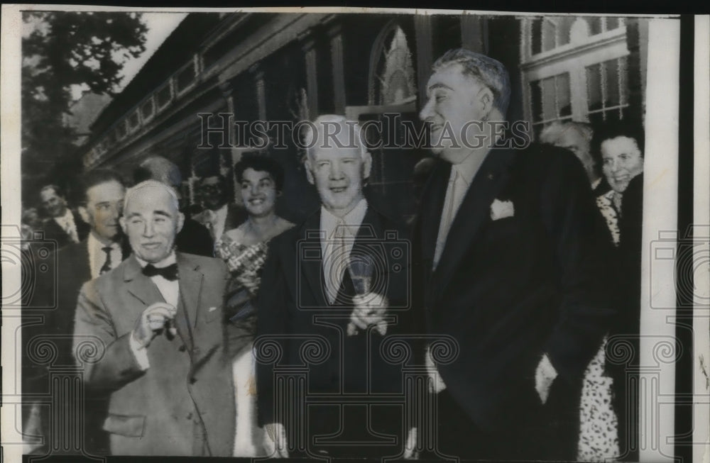 1959 Press Photo 3 Leading Candidates for W German Presidency Join Reception