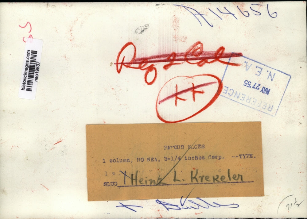 1955 Press Photo Heinrich Ludwig Hermann Krekeler & John Foster Dulles