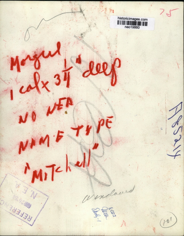 1954 Press Photo James P. Mitchell at Senate Appropriations Subcommittee Meeting