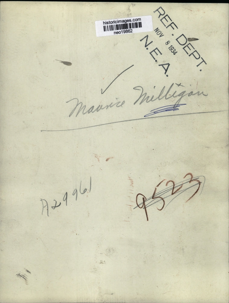 1934 Press Photo Maurice Milligan - neo19862