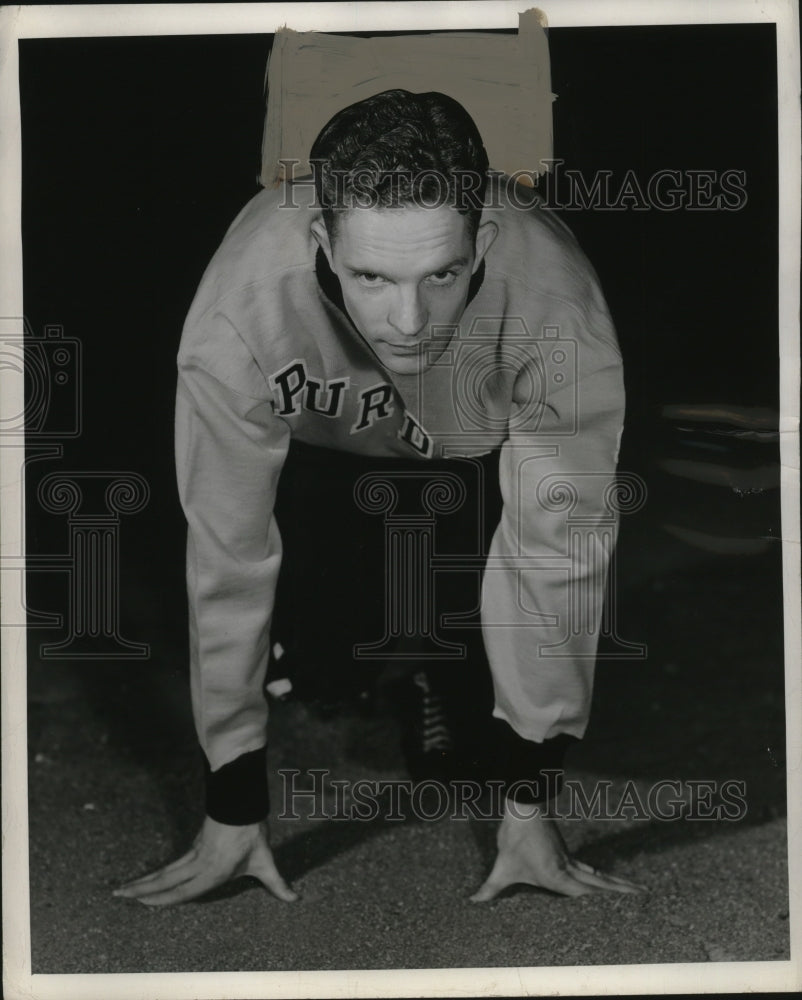 1950 Press Photo Harold Omer of Purdue University Track - neo19955
