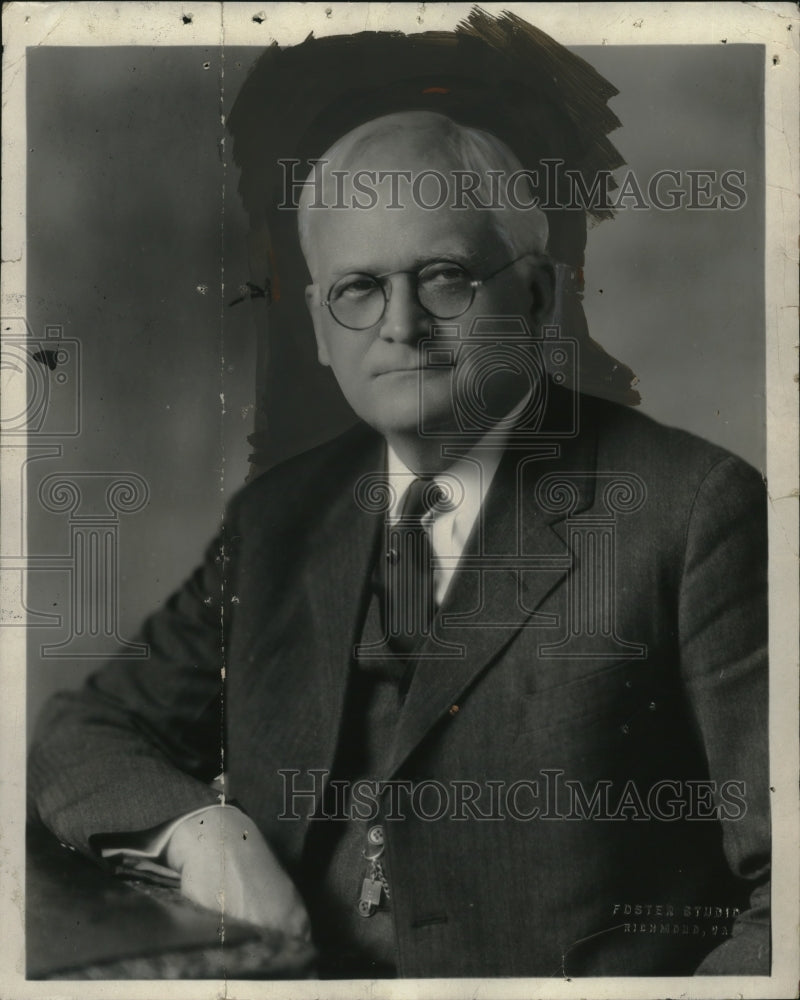 1929 Press Photo John Garland Pollard Governor of Virginia - neo20117