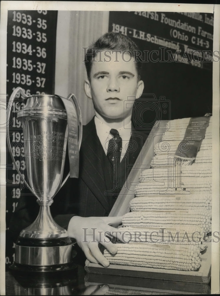 1941 Press Photo Corn Prince Everett Smiley International Live Stock Exposition