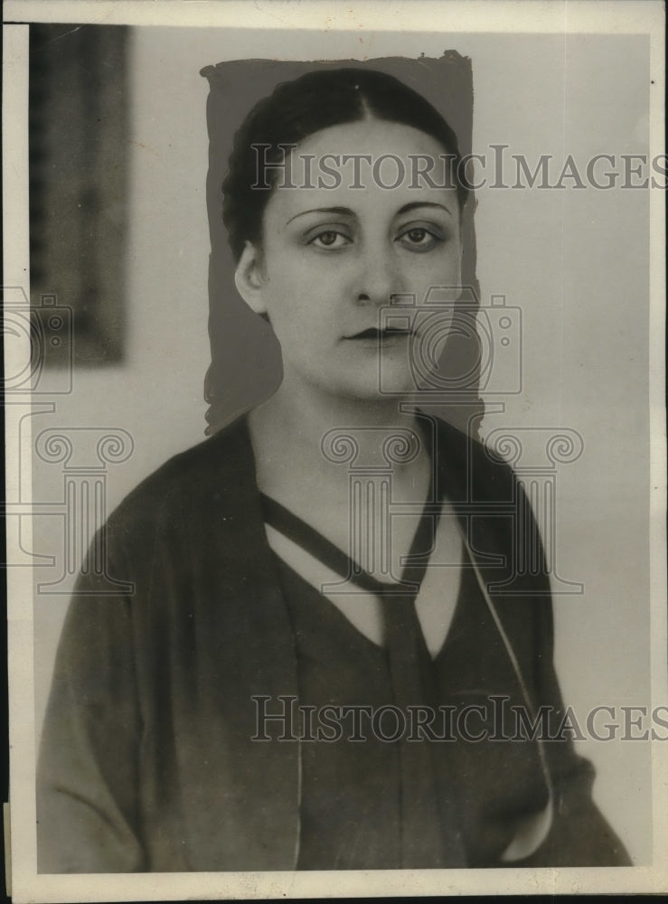 1930 Press Photo Madeleine Mourgues, Miss France in Havana, Cuba - neo20246