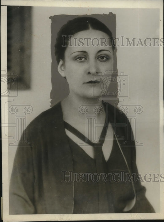 1930 Press Photo Madeleine Mourgues, Miss France in Havana, Cuba - neo20246