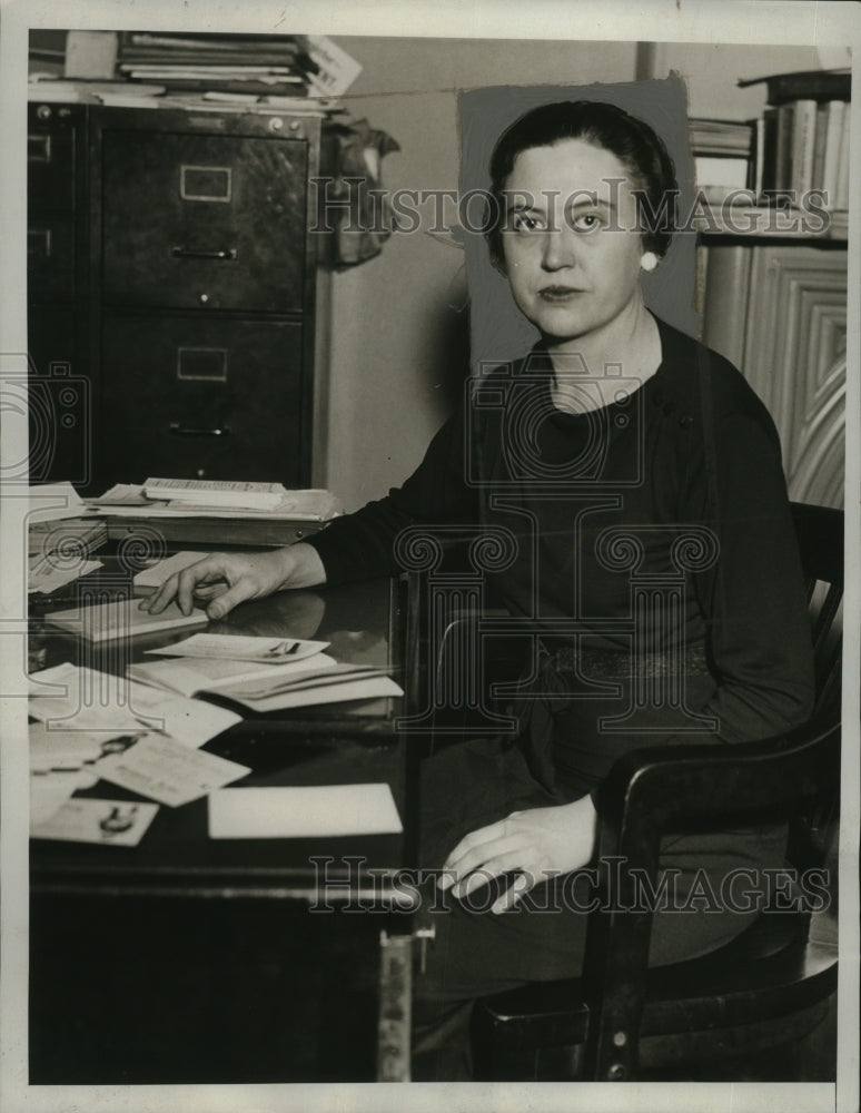 1933 Press Photo Fusion Party Alderman Candidate Marcelle De Witt Hull