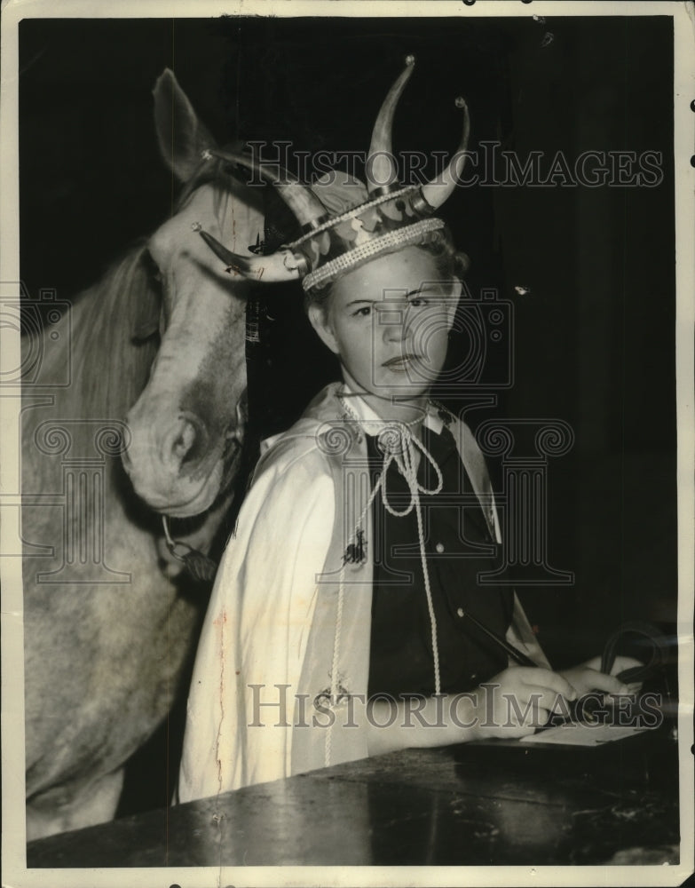 1936 Press Photo Jean Isaacke Las Cruces New Mexico champion cowgirl - neo20376