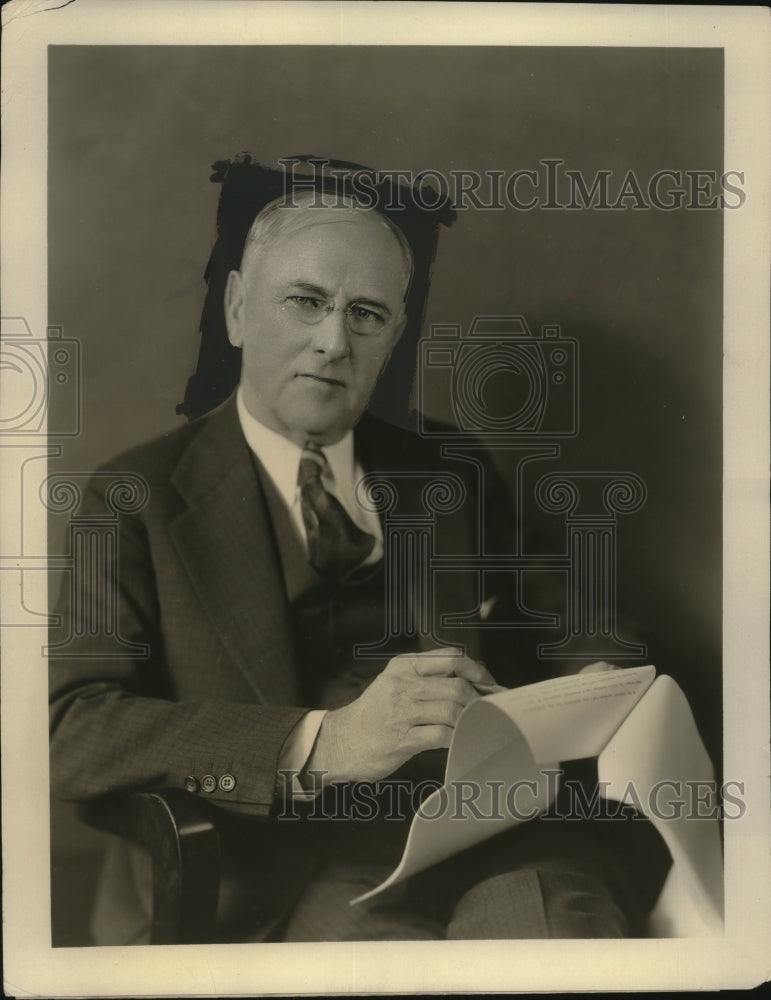 1931 Press Photo Harry M Daugherty Attorney Generral at his Columbus Ohio home