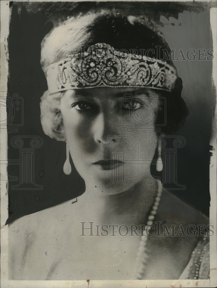 1929 Press Photo Queen Elizebethe Blegium on her 53rd birthday at Laeken