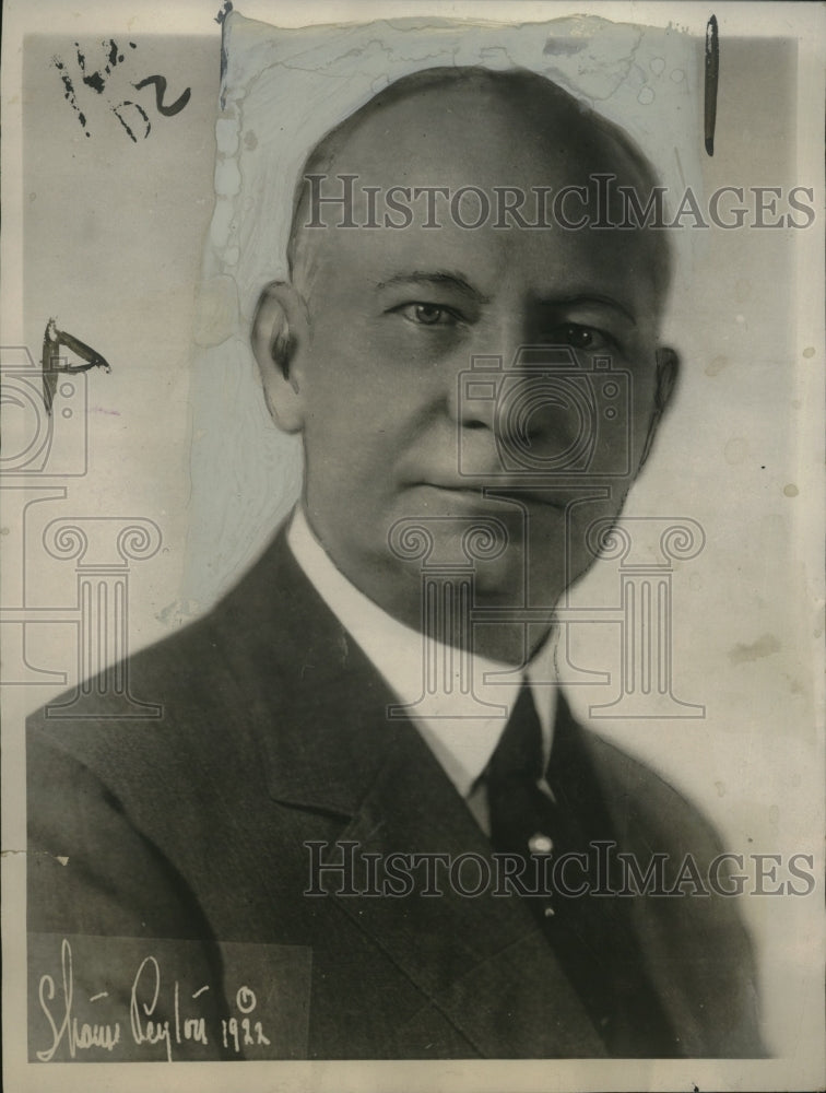 1922 Press Photo August Bulte of Kansas City died in Miss Miami plane accident