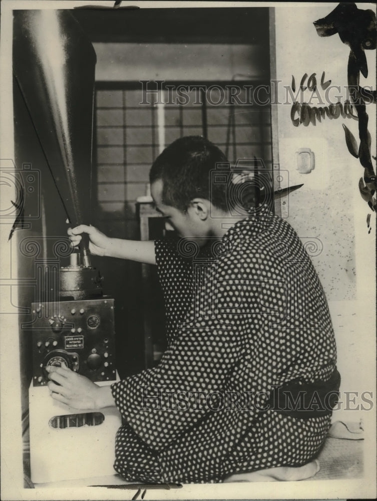 1924 Press Photo Japanese Radio Set for New York Exposition by Hiroshi Ando