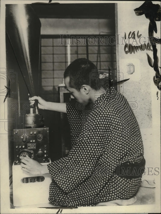 1924 Press Photo Japanese Radio Set for New York Exposition by Hiroshi Ando