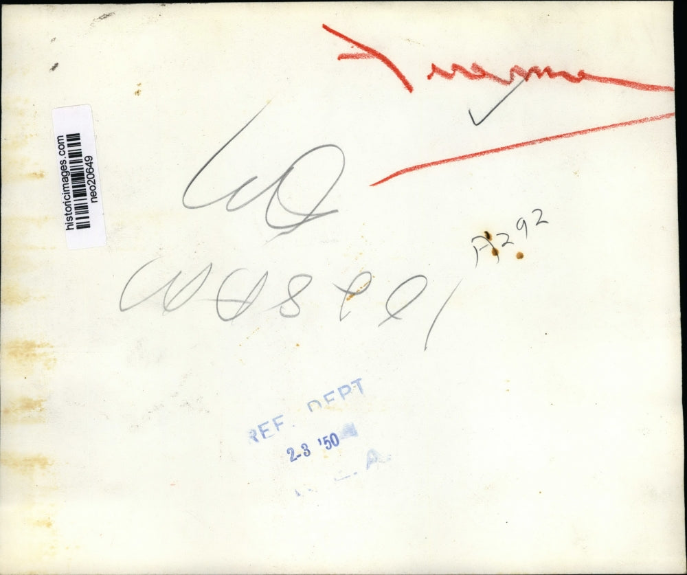 1950 Press Photo Fire Wrecks Pennsylvania Home - neo20649