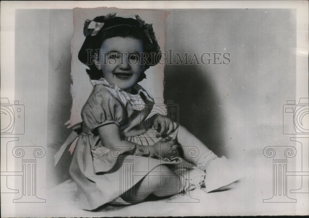 1954 Press Photo Child Marion Ja Zabrovitz killed in Detroit Michigan