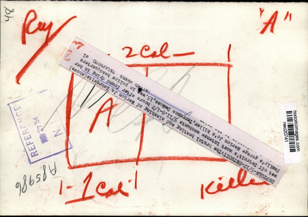 1954 Press Photo Child Marion Ja Zabrovitz killed in Detroit Michigan