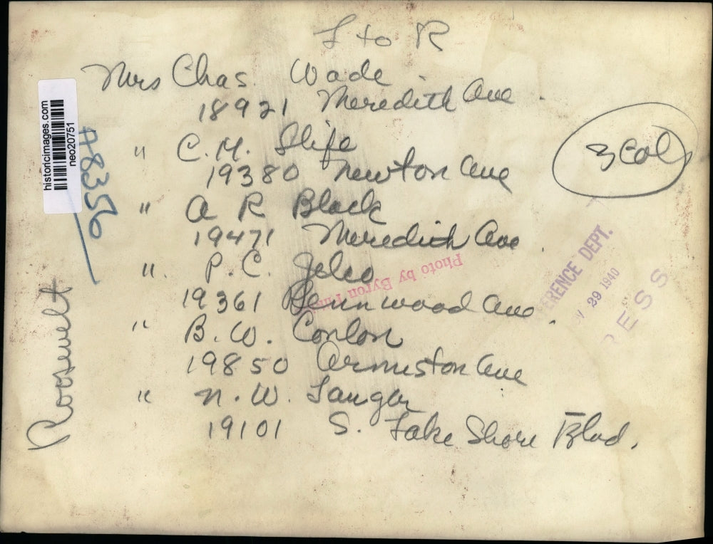 1940 Press Photo Cleveland Ohio PTA Mrs C Wade, Mrs SM Slife, Mrs AR Black