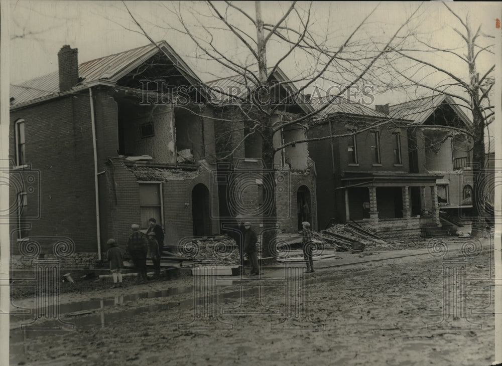 1928 Press Photo Vacant house in Louisville Kentucky unharmed by tornado