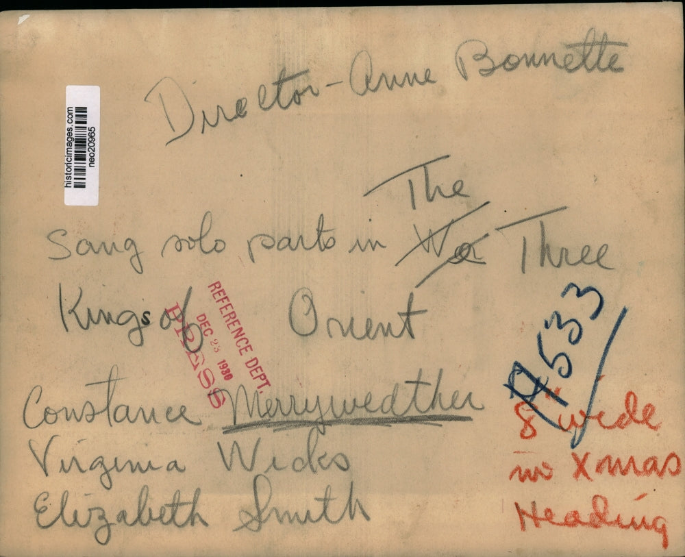 1938 Press Photo Production of "The Three Kings of the Orient" - neo20965