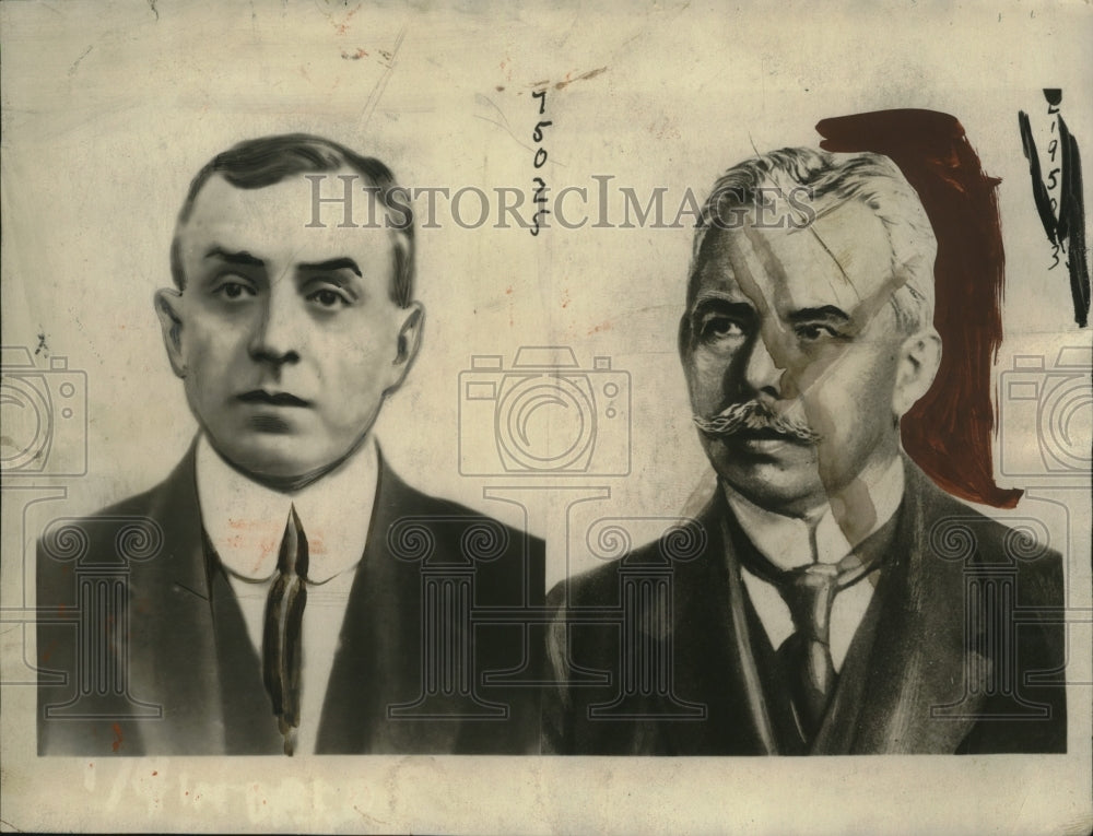 1923 Press Photo 2 of 6 German Coal Barons Who Were Tried and Fined by French