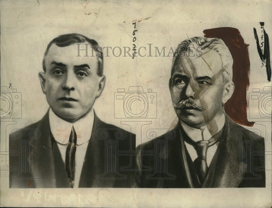 1923 Press Photo 2 of 6 German Coal Barons Who Were Tried and Fined by French
