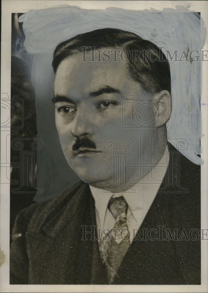 1939 Press Photo Marcel Deat, French Chamber of Deputies Member, Indicted