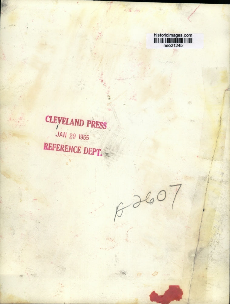 1955 Press Photo Jo Ann Stork arrives at Orly Airport - neo21245